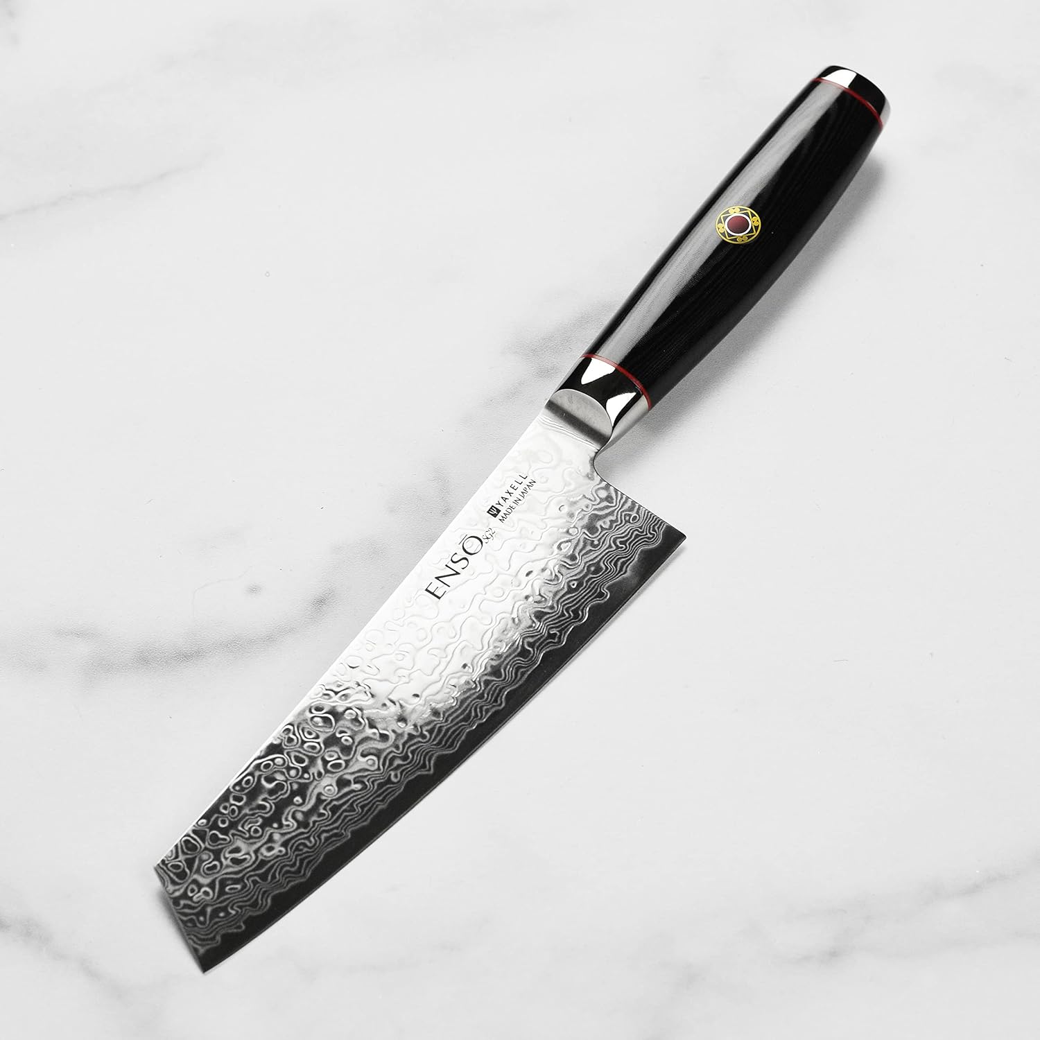Enso SG2 Prep Knife - Made in Japan - 101 Layer Stainless Damascus Utility Knife, 5.5'