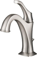 KRAUS KBF-1201SFS Arlo Single Handle Basin Bathroom Faucet with Lift Rod Drain and Deck Plate, Spot-Free All-Brite Stainless Steel (2-Pack)
