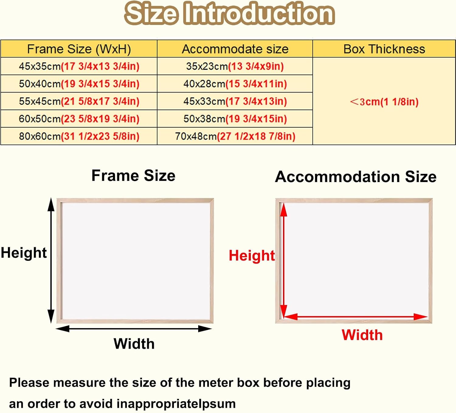 Decorative Electrical Panel Cover with Magnetic Surface, Wall Mounted Junction Box Panel for Main Breaker Box Cover, Blank Consumer Unit Cover(Style/A,60x50cm(23 5/8x19 3/4'))