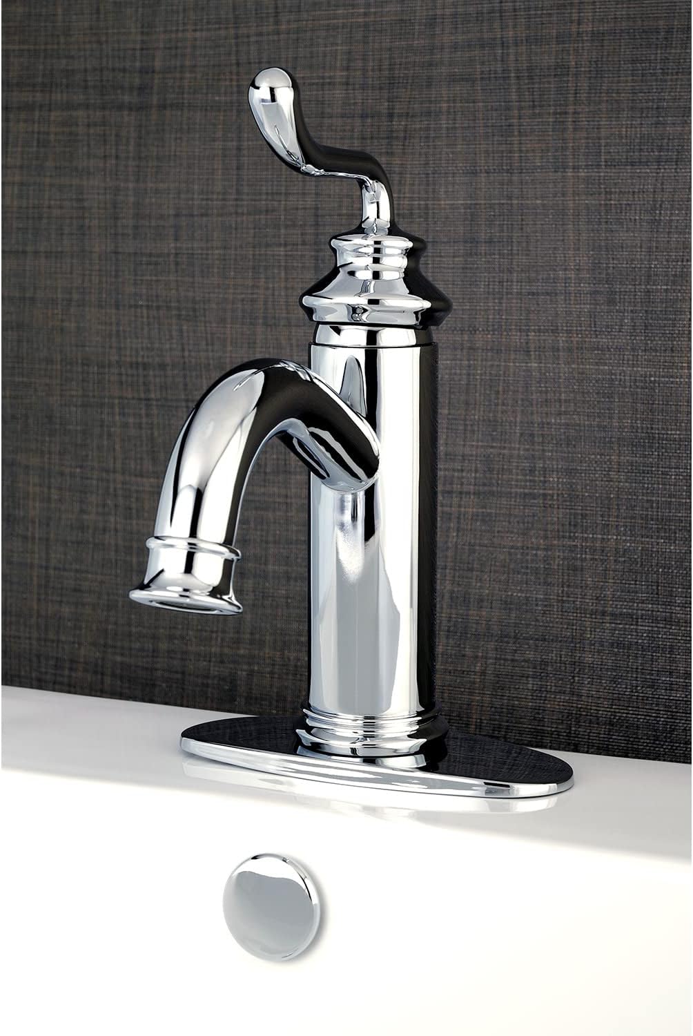 Kingston Brass LS5413RL Royale Bathroom Faucet, Brushed Brass 5.88 x 5.06 x 9