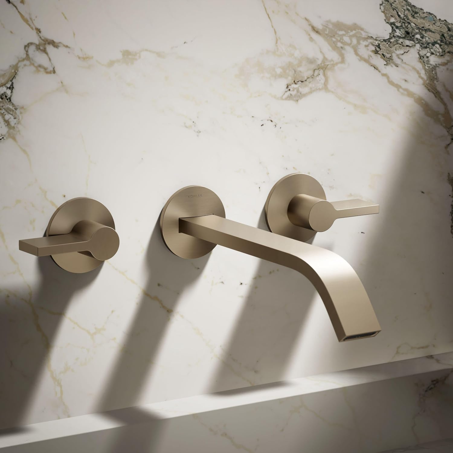 KOHLER K- T23888-BV COMPONENTS® WM LAV SPOUT TRIM - RIBBON, Vibrant Brushed Bronze