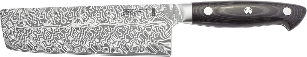 KRAMER by ZWILLING EUROLINE Damascus Collection 6.5-inch Razor-Sharp German Nakiri Knife, Made in Company-Owned German Factory with Special Formula Steel perfected for almost 300 Years