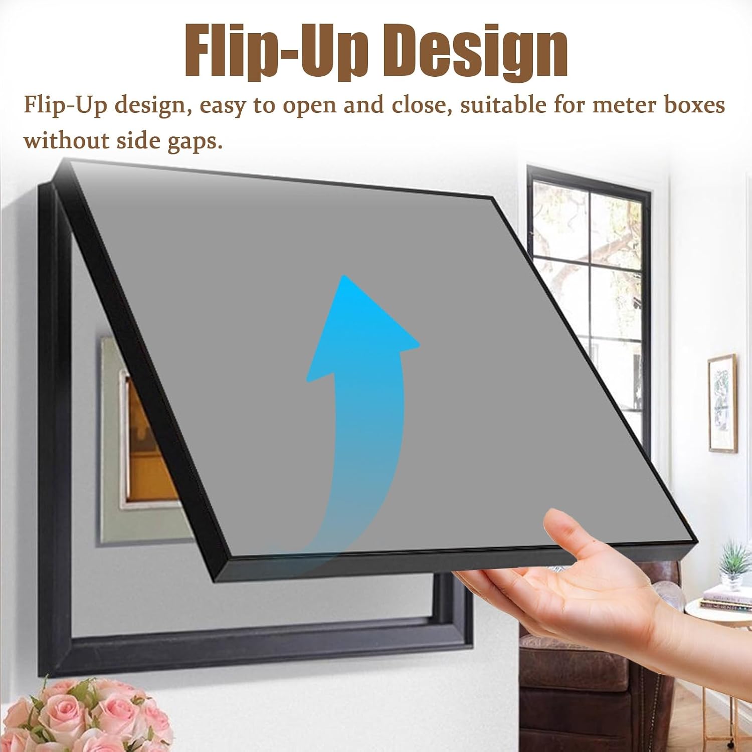 Electrical Panel Cover Meter Cover Box Decorative Simple Design - Hide Paintings, Cabinet Decorative Fuse Box Cover Wall Mounted, Electrical Panel Cover(Style A,80 x 60 cm (31 1/2' x 23 5/8'))