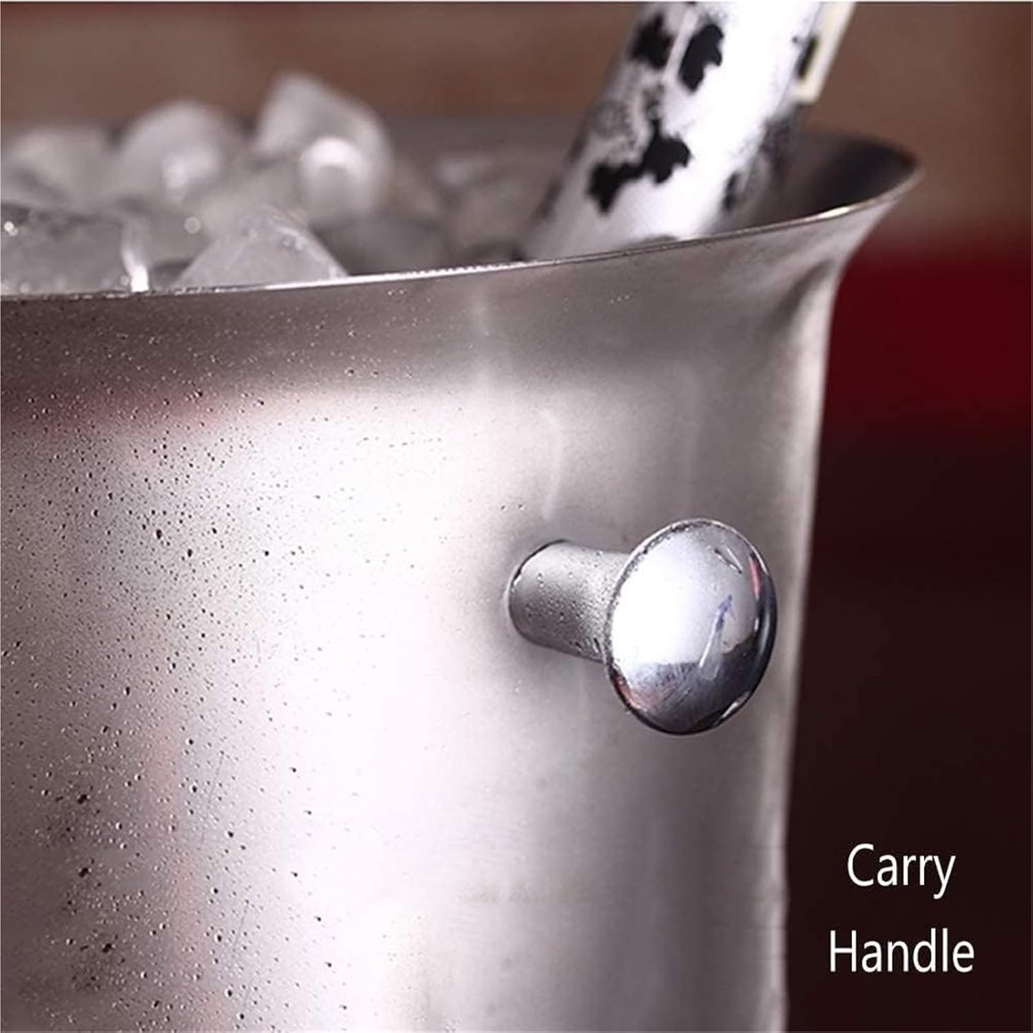 Ice Buckets for Parties, Golden Stainless Steel Double Wall Wine Bucket and Stand Holder