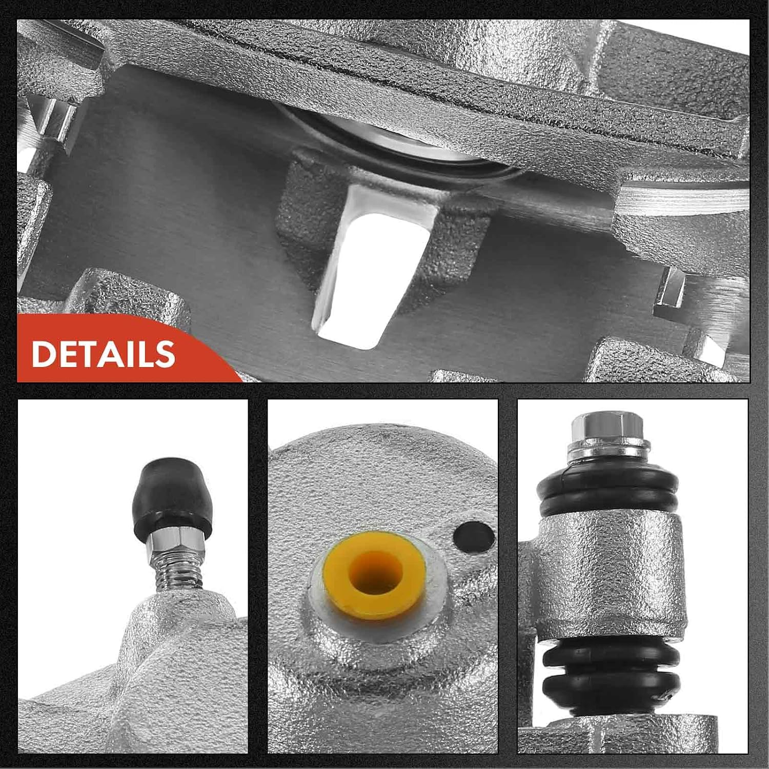 A-Premium Disc Brake Caliper Assembly with Bracket Compatible with Select Lexus Models - RX300 1999 2000 2001 2002 2003, V6 3.0L - Rear Driver and Passenger Side, 2-PC Set