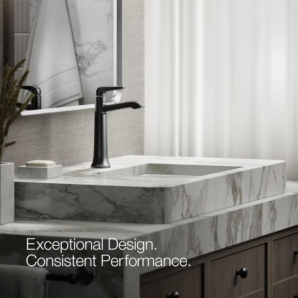 Kohler K-22023-4-CP Polished Chrome Deck Mount Bathroom Sink Faucet