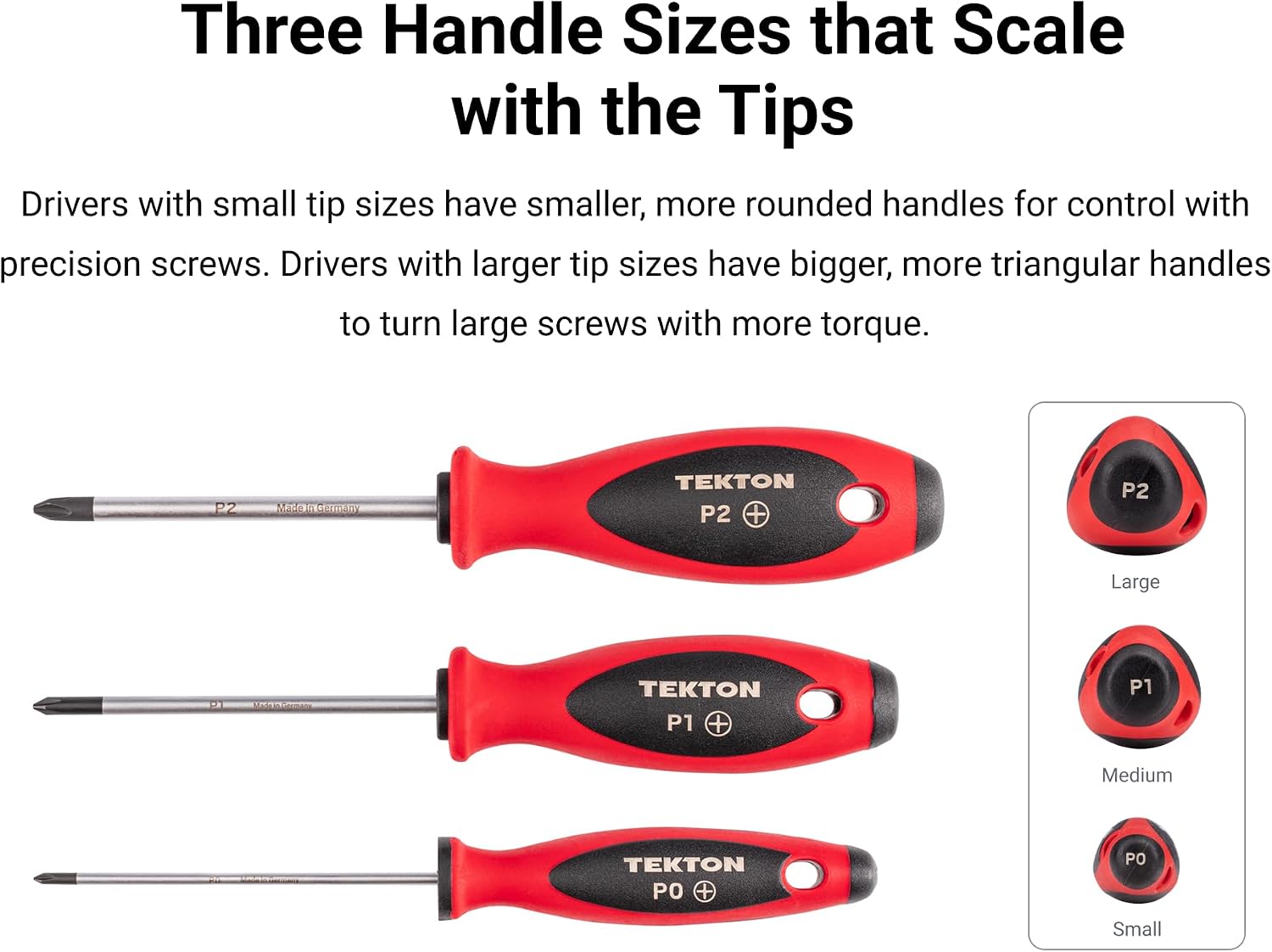 TEKTON Phillips, Slotted, Torx, Square Screwdriver Set - 4 Inch Shanks (35-Piece) | DWZ90014