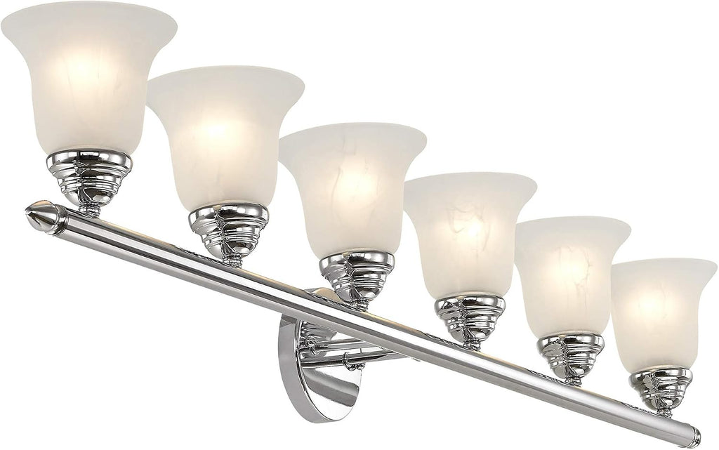 Livex Lighting 1066-05 Neptune 6-Light Bath Light, Chrome