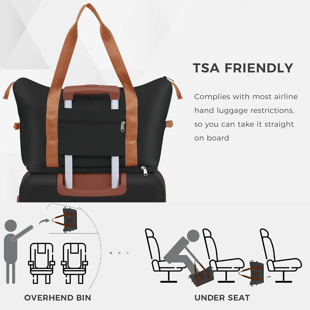 Hardshell Luggage Sets Suitcase with TSA Lock Luggage with Travel Bag