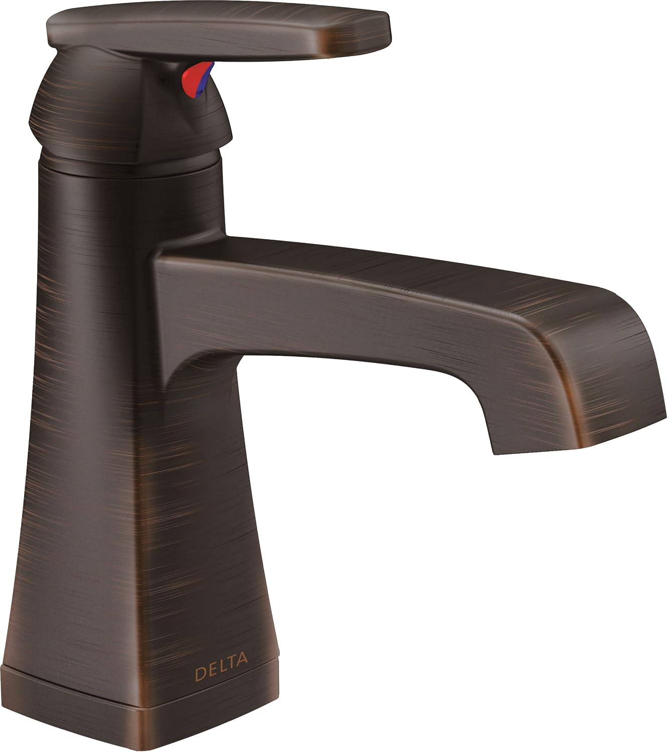 Delta Ashlyn Oil Rubbed Bronze Bathroom Faucet 1 Hole, Single Hole Bathroom Sink Faucet for Vanity, Metal Push-Pop Drain Assembly, Venetian Bronze 564-RBMPU-DST