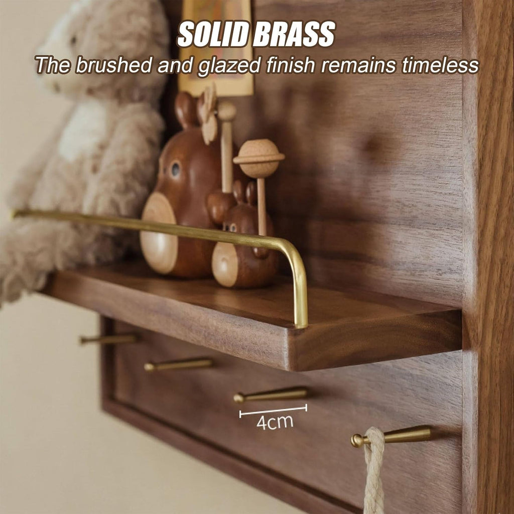 Electrical Panel Cover Decorative Wall Mounted Breaker Box Cover Wood Hidden Fuse Box Covers with Shelf Hooks, Left-Opening Flip Cover Meter Box for Home(50X40cm/19.7x15.7in(LxH))