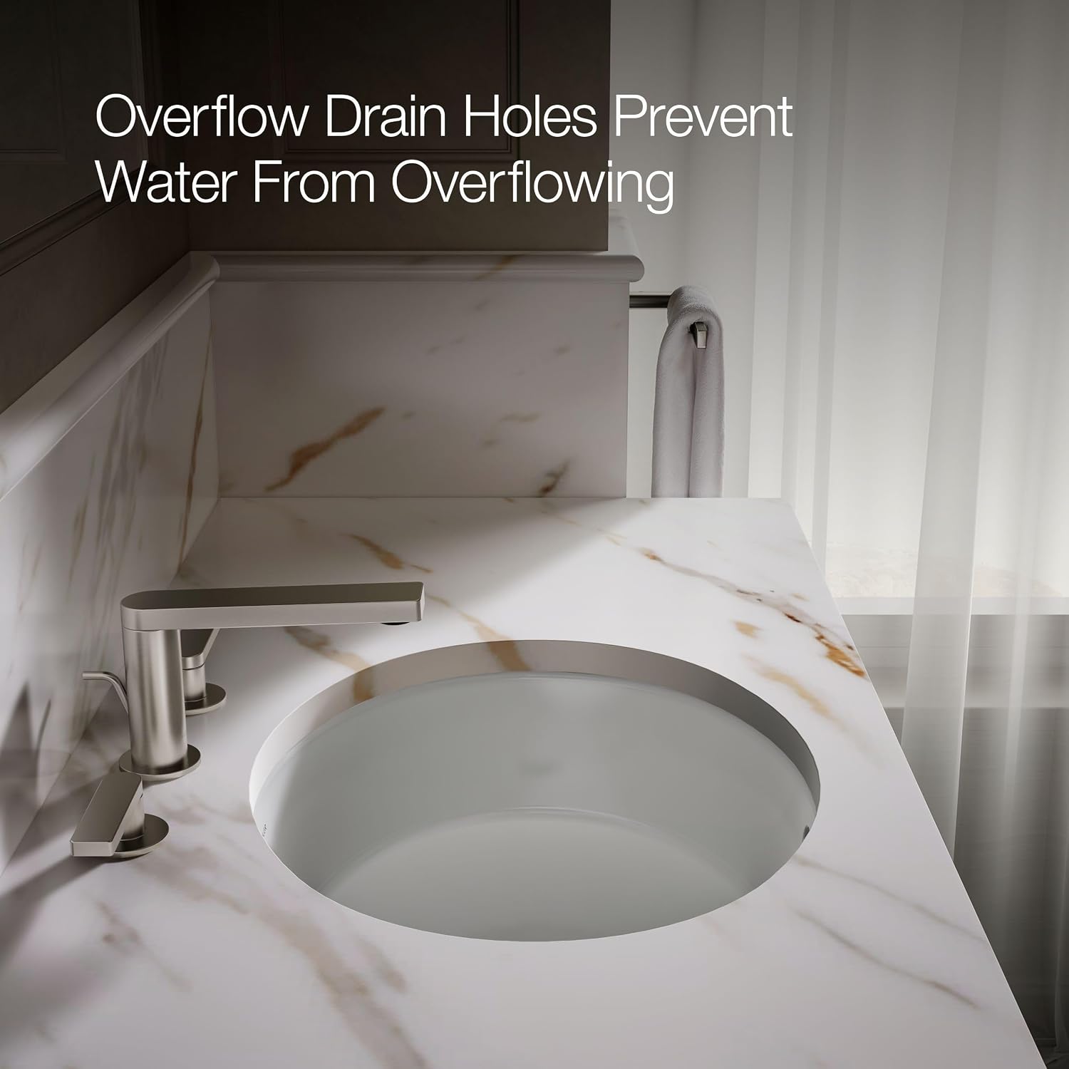 Kohler K-2881-0 Verticyl Oval Undercounter Bathroom Sink, White, One Size