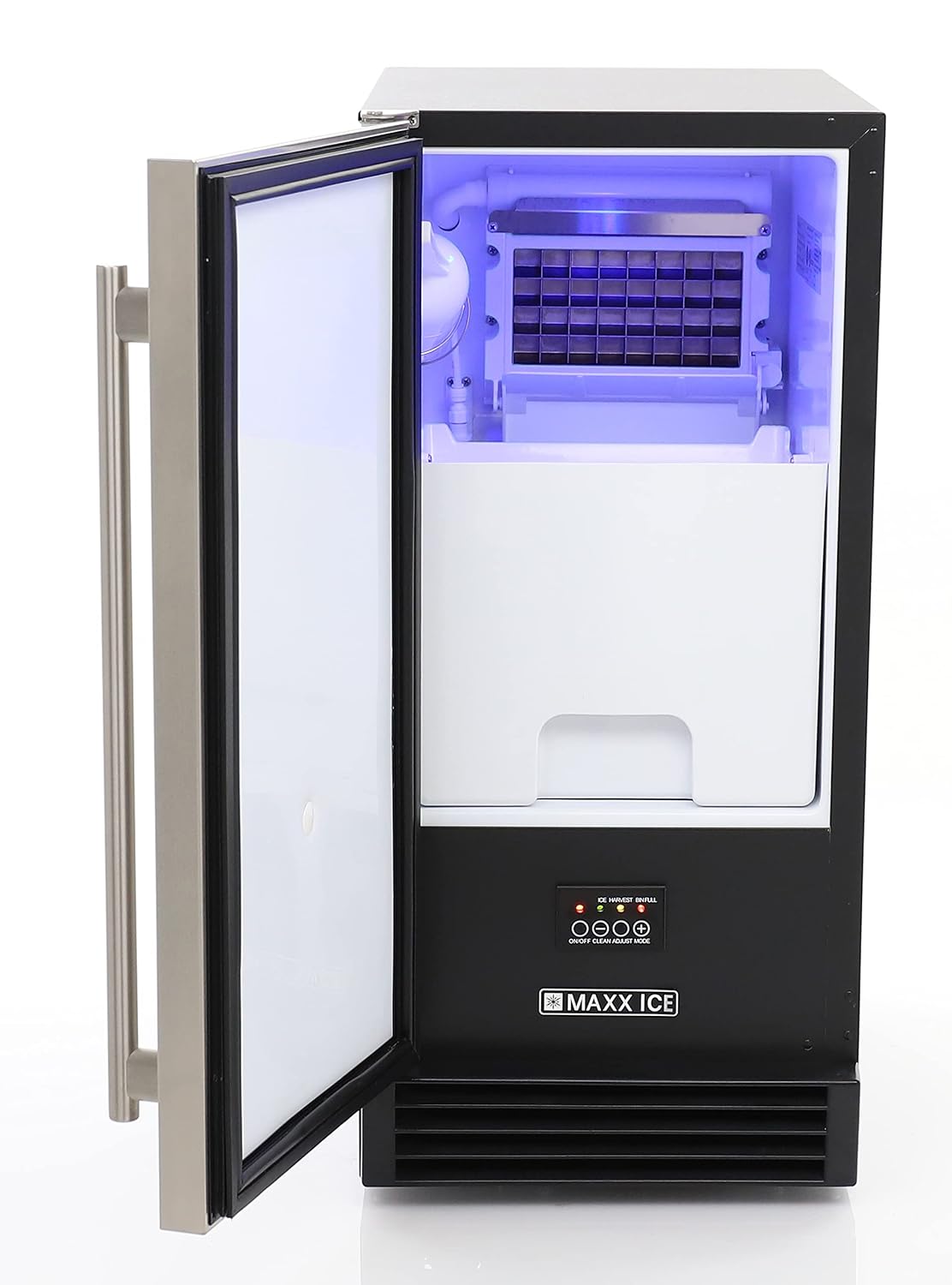 Maxx Ice MIM50P-ADA, Built-in Indoor Clear Ice Machine, ADA Compliant, 15', 65 lbs, in Stainless Steel