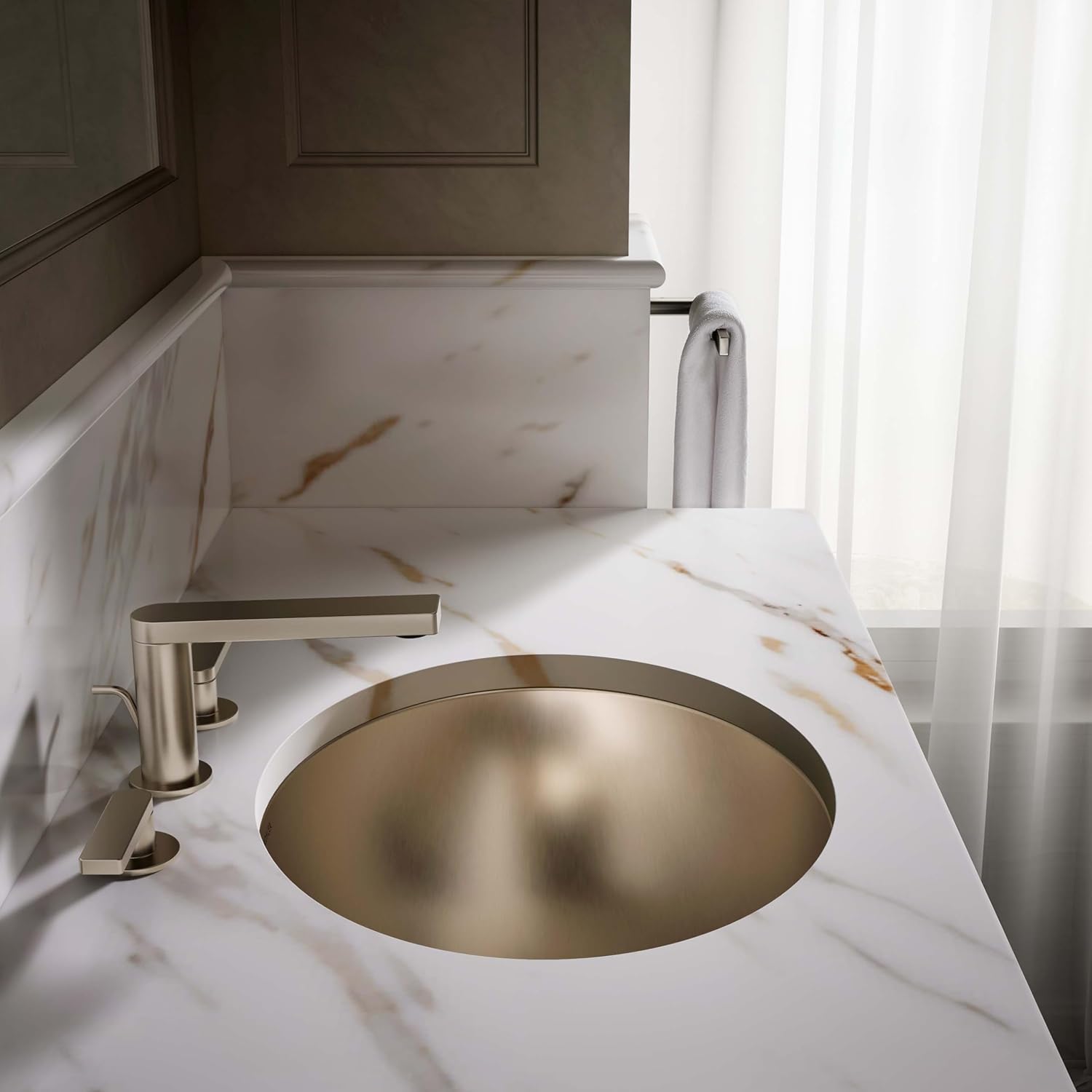 Bachata 20' Oval Drop-In/Undermount Bathroom Sink No Overflow