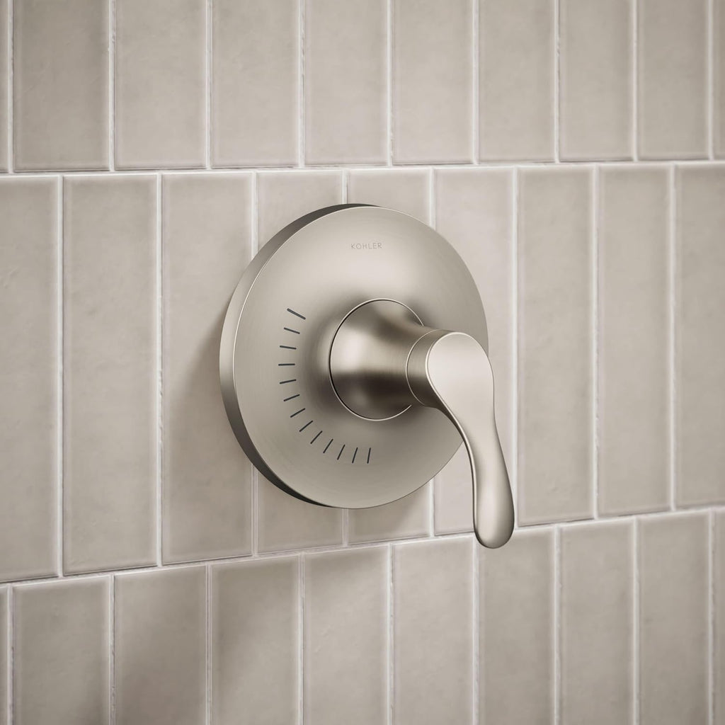 Kohler TS27392-4G-BN SIMPLICE Rite-Temp Pressure-Balancing 1.75 GPM Shower Faucet Trim Set, Vibrant Brushed Nickel