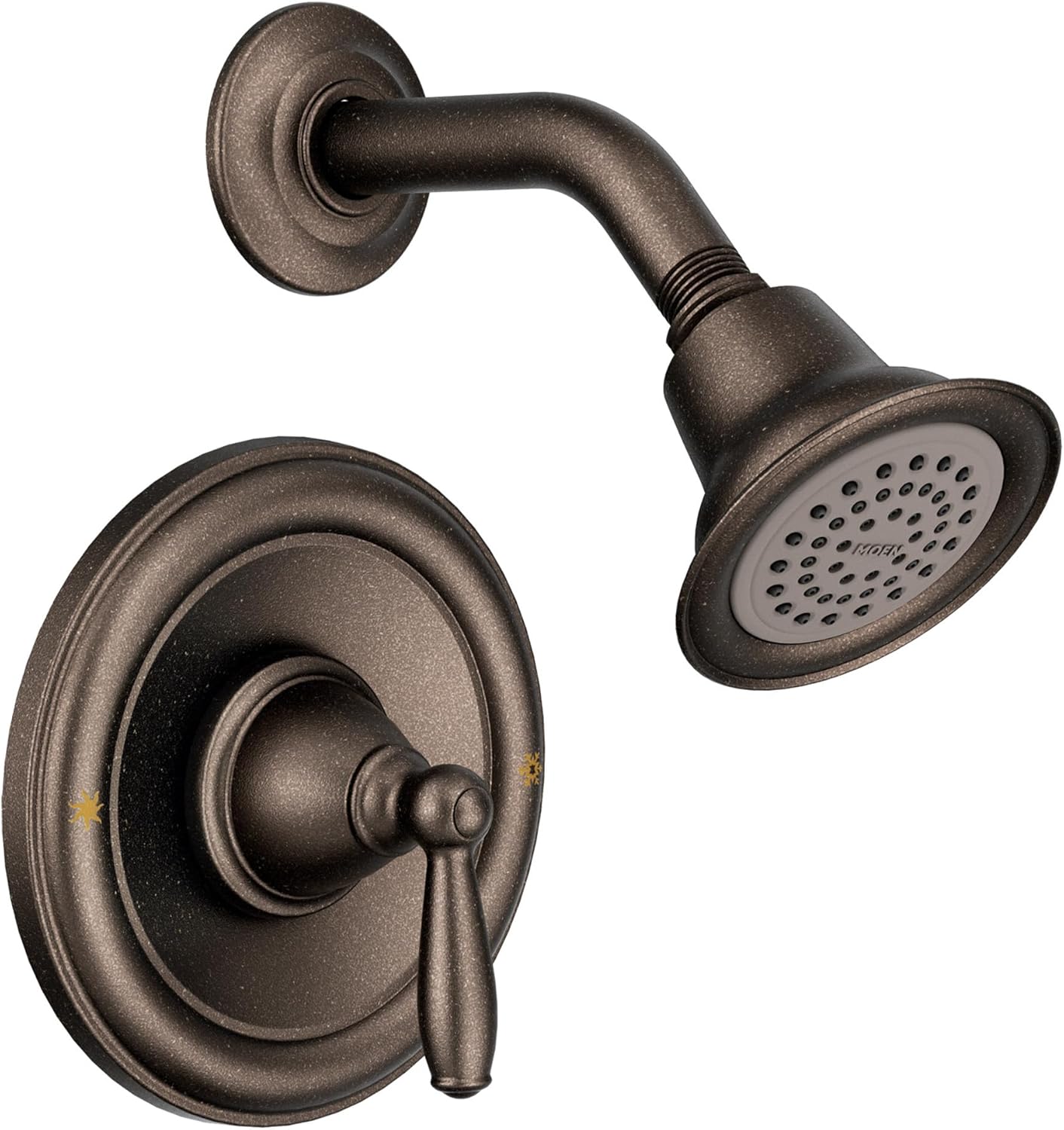 Moen Brantford Oil-Rubbed Bronze Posi-Temp Shower Trim Kit Featuring Showerhead and Shower Lever Handle, Valve Required, T2152EPORB