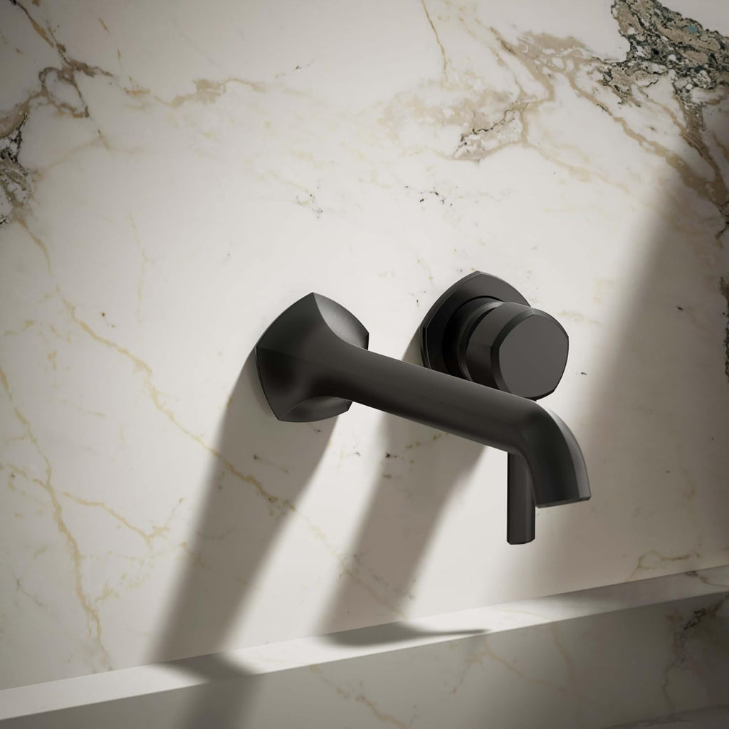 KOHLER K-27012-4-BL OCCASION™ Wall-Mount Bathroom Sink Faucet Handle, Premium Durable Metal, Corrosion Resistant, Matte Black