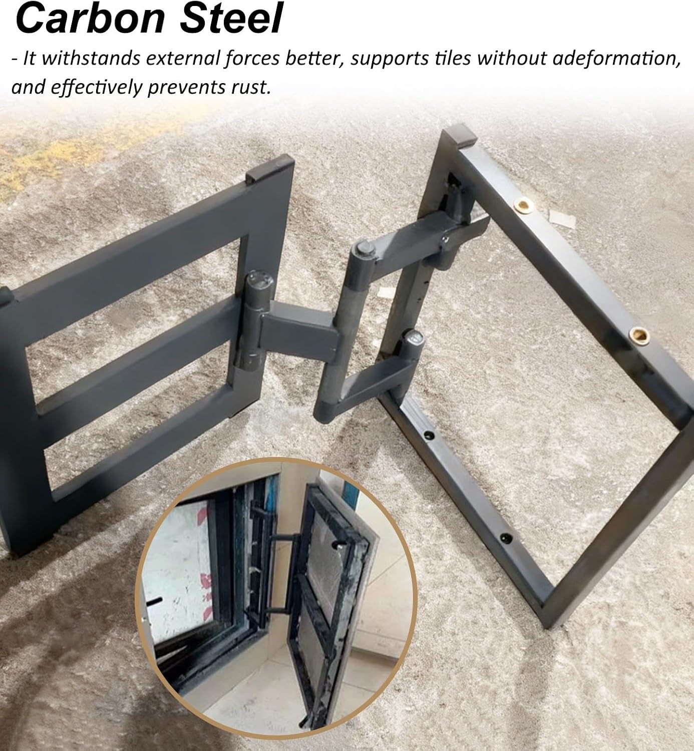 Concealed Access Panel for Plumbing & Electrical - Steel Frame Drywall Inspection Hatch Cover 12x12, 14x14, 16x16 inches - Easy Installation, Durable & Secure Solution