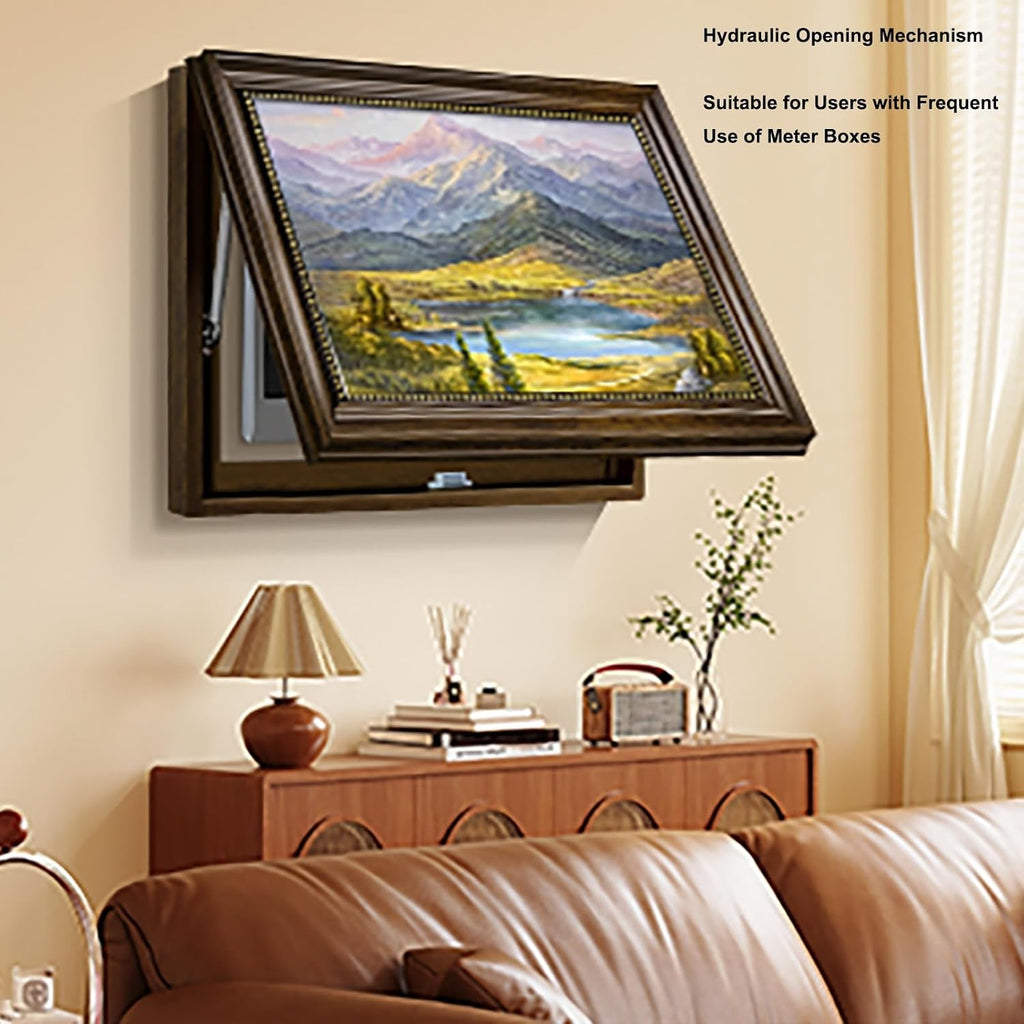 Landscape Painting Hide Electrical Panel Cover Decorative Breaker Box Decorative Cover for Living Room Home Office(70x50 cm/27.6x19.7 in)