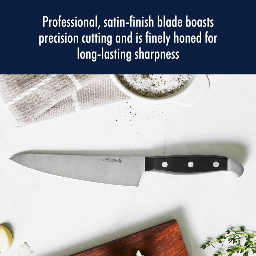 HENCKELS Statement Razor-Sharp 20-Piece Knife Set with Block, Chef Knife, Bread Knife, German Engineered Knife Informed by over 100 Years of Mastery, Natural