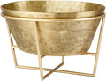 Santa Barbara Design Studio Champagne Buckets - Aluminum Ice Bucket/Tub with Removable Stand, Large, Gold
