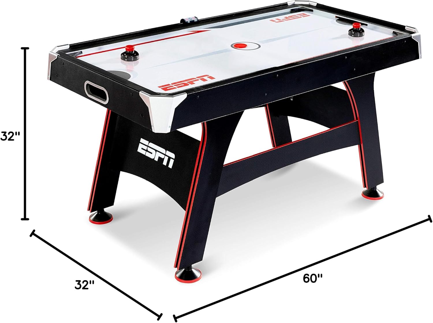 MD Sports Air Hockey Table with Arcade Electronic Scorer, Perfect for Family Game Rooms