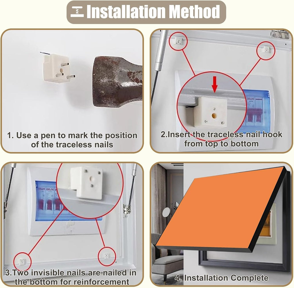 Replacement Electrical Panel Cover Plate for Decoration Wall, Outdoor/Indoor Breaker Box Fuse Box Cover Horizontal, Hidden Circuit Breaker Box(Green,70x50cm (27.5x20in))
