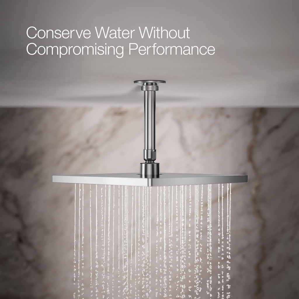 Kohler 26149-CP Honesty® 10' single-function rainhead, 2.5 gpm, Polished Chrome