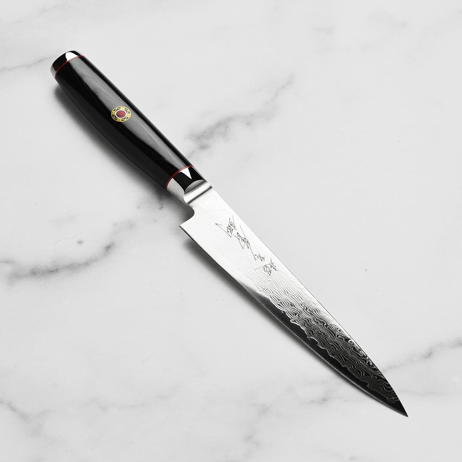 Enso SG2 Utility Knife - Made in Japan - 101 Layer Stainless Damascus, 6'