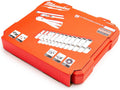 Milwaukee 4932464943 1/4in Ratcheting Socket Set Metric, 28 Piece, Red