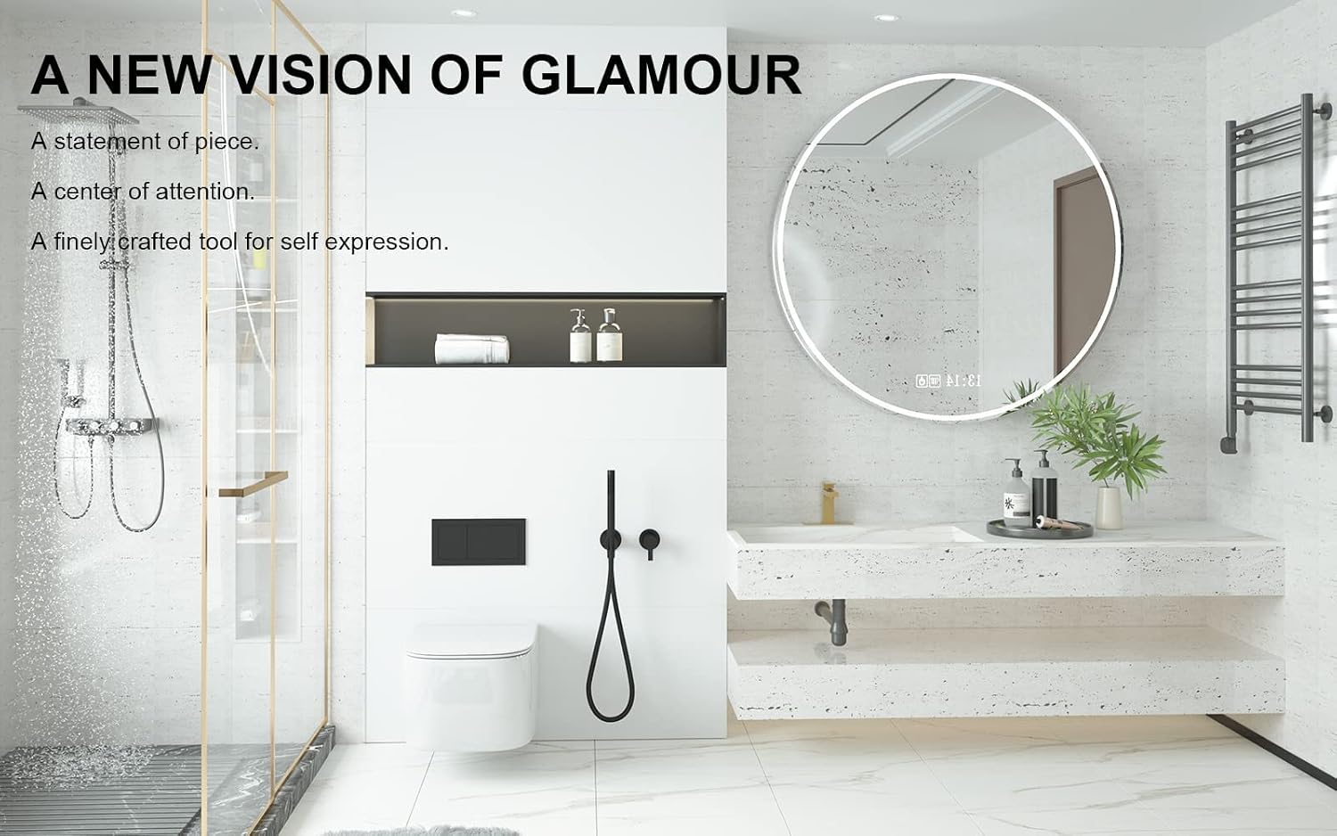 Lava Odoro Brushed Gold Bathroom Faucet Single Hole,Modern Bathroom Sink Faucet Single Handle Vanity Faucet with Pop up Drain Assembly, Deck Plate Included, 1.2 GPM, BF307-SG