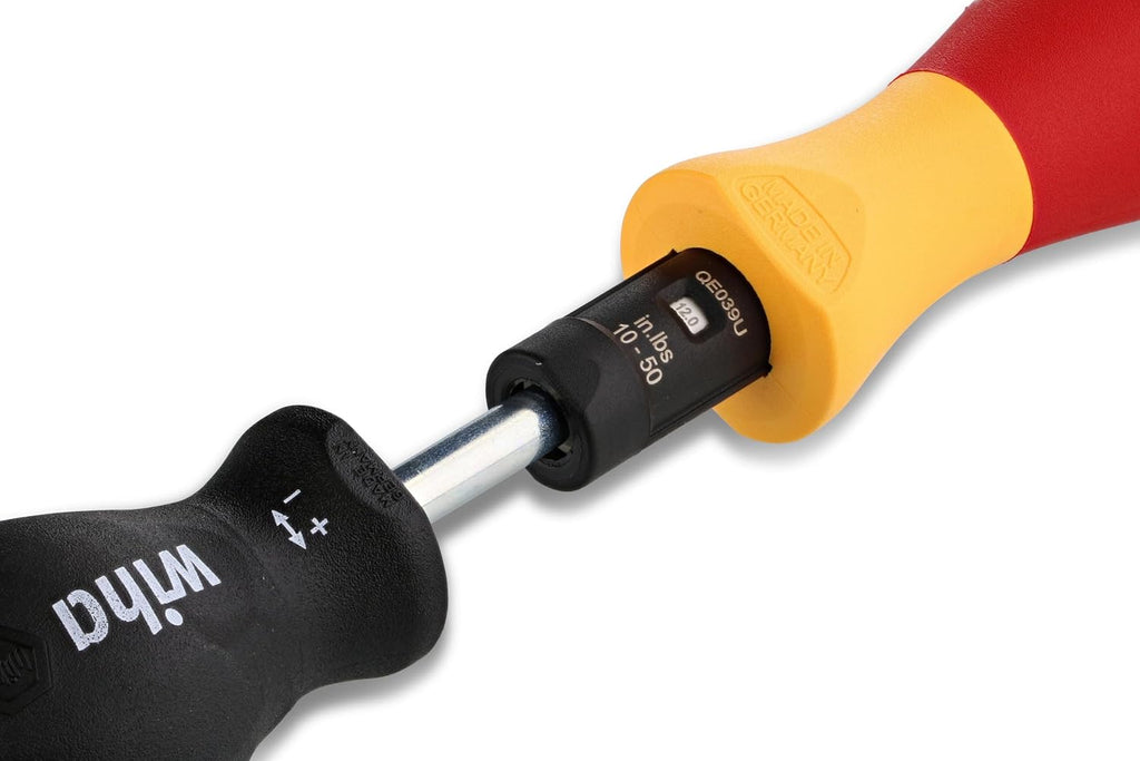 Wiha 28789 11 Piece Insulated TorqueVario-S (10-50 In/lbs) and SlimLine Blade Set
