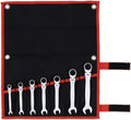 TONE Ratchet Ring Wrench Set Flex Head Set RMF700 Black 7-Piece