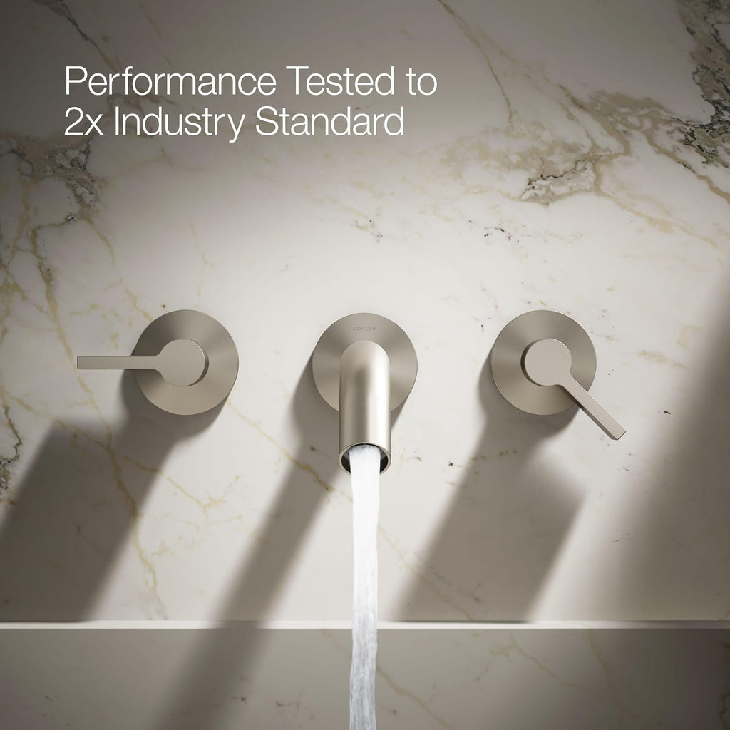 KOHLER Components Wall-mount Bathroom Sink Faucet Trim With Lever Handles