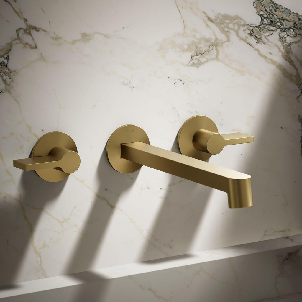 Kohler T23889-2MB Components Plumbing Fixtures, Vibrant Brushed Moderne Brass