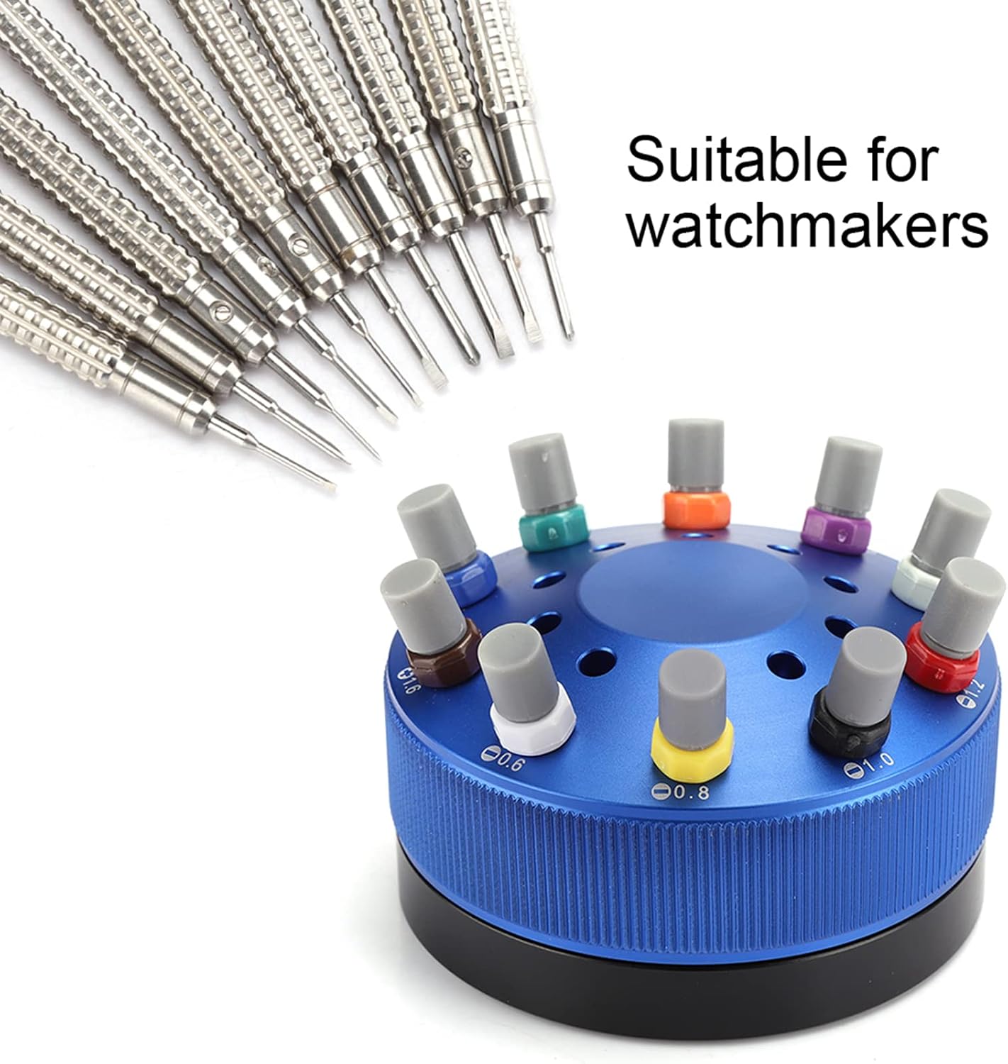 Professional Watch Screwdriver Kit, Watch Repair Tool Set, 10 - Piece Precision Watchmakers Screwdrivers with Interchangeable Heads for Watch Back Case Opening and Battery Replacem