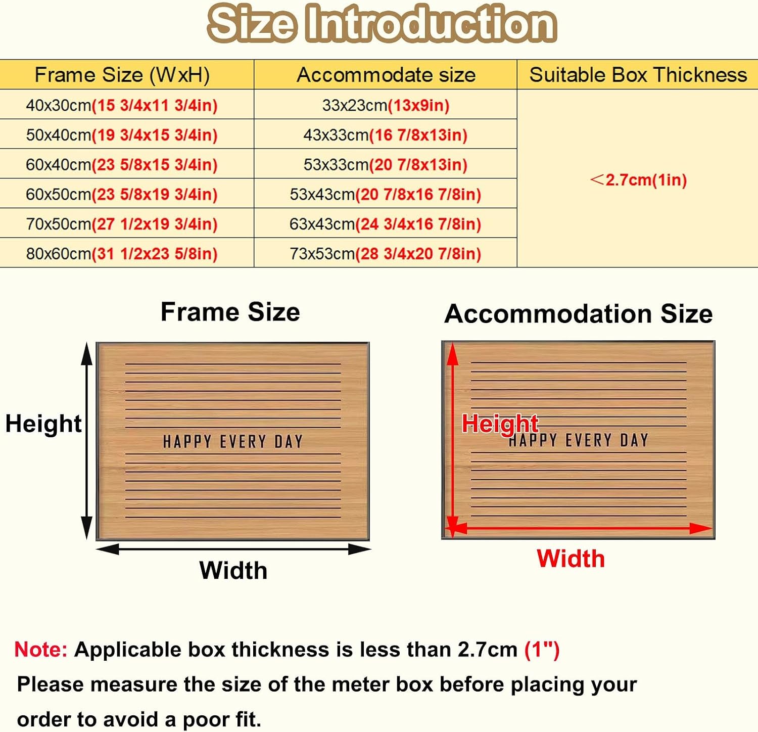 Wood Electrical Panel Cover with Plastic Frame, Decorative Wall Circuit Breaker Box Cover Hollow, Inside Horizontal Meter Box Cover Panel Living Room(Deep Coffee,60x40cm(23 5/8x15 3/4in))