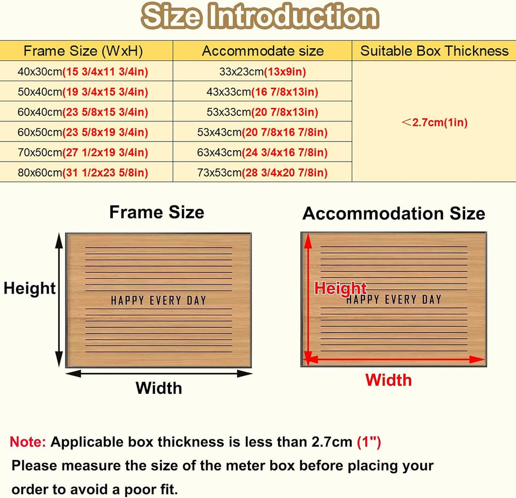 Decorative Breaker Box Cover Wood Panel, Hollowed Electrical Panel Cover for Fuse Box Replacement, Hide Electric Meter Cover Panel for Farmhouse(F,60x50cm(23 5/8x19 3/4in))