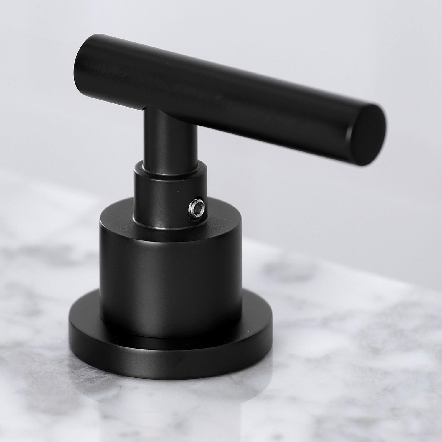 Kingston Brass FSC8920CML Manhattan Widespread Bathroom Faucet with Pop-Up Drain, Matte Black