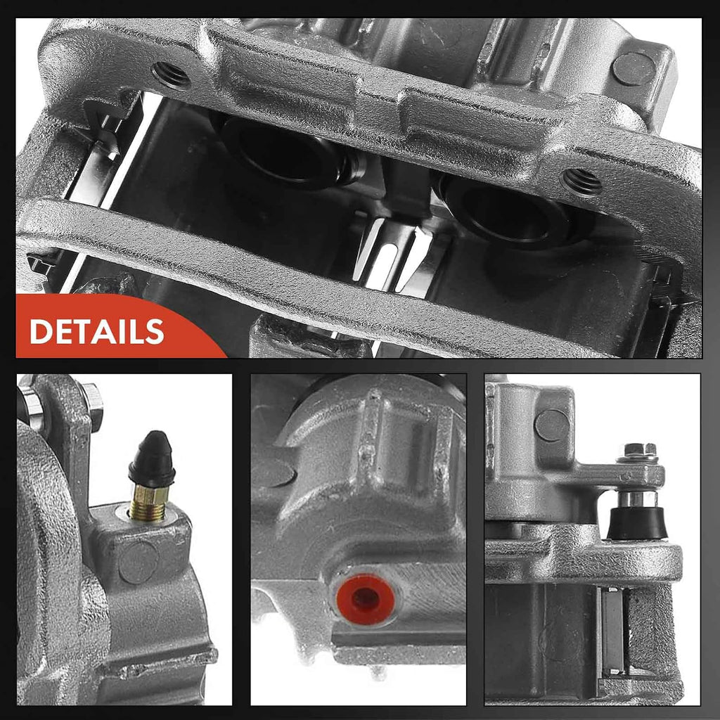 A-Premium Disc Brake Caliper Assembly with Bracket Compatible with Select Chevrolet Models - Corvette 1997 1998 1999 2000 2001 2002 2003 2004, V8 5.7L - Front Driver and Passenger Side, 2-PC Set