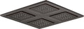 KOHLER 98740-2BZ WaterTile Rain Square Overhead Shower Panel, Four 22-nozzle Sprayheads, Oil-Rubbed Bronze