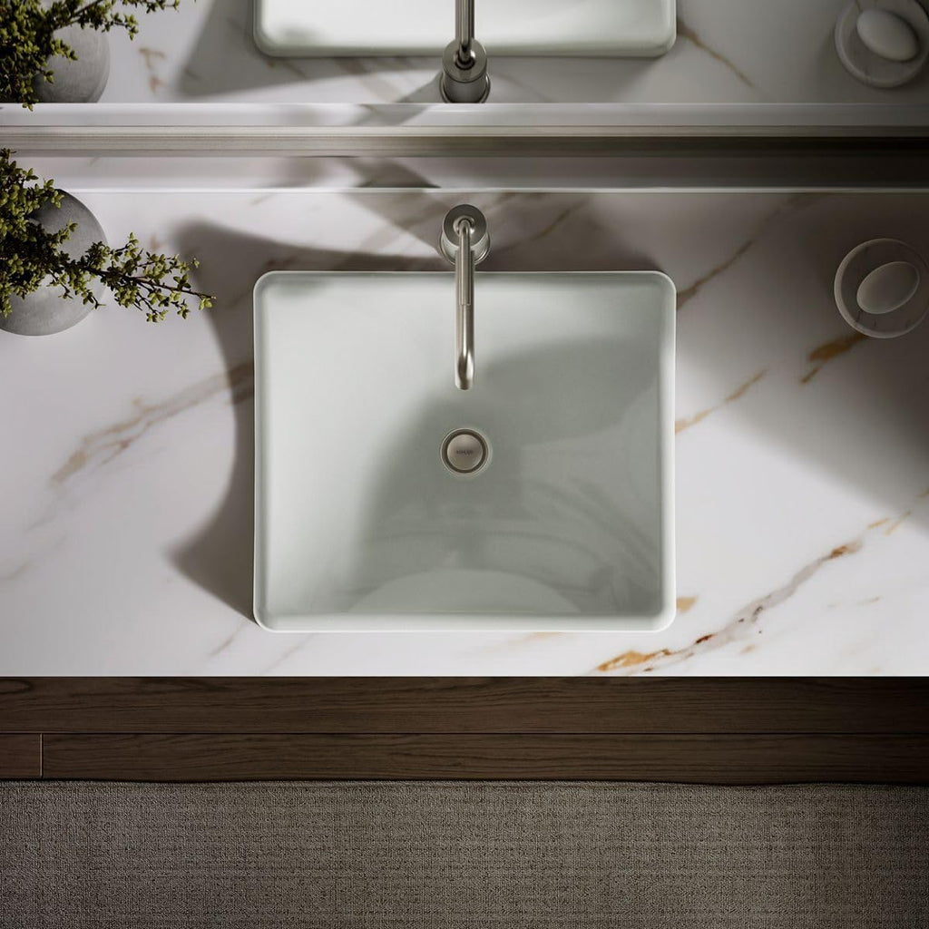 KOHLER K-2833-FF DemiLav Wading Pool Lavatory, Sea Salt
