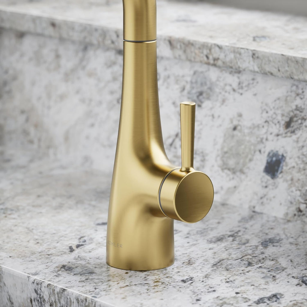 Kohler 26368-2MB Transitional Beverage Faucet, Vibrant Brushed Moderne Brass