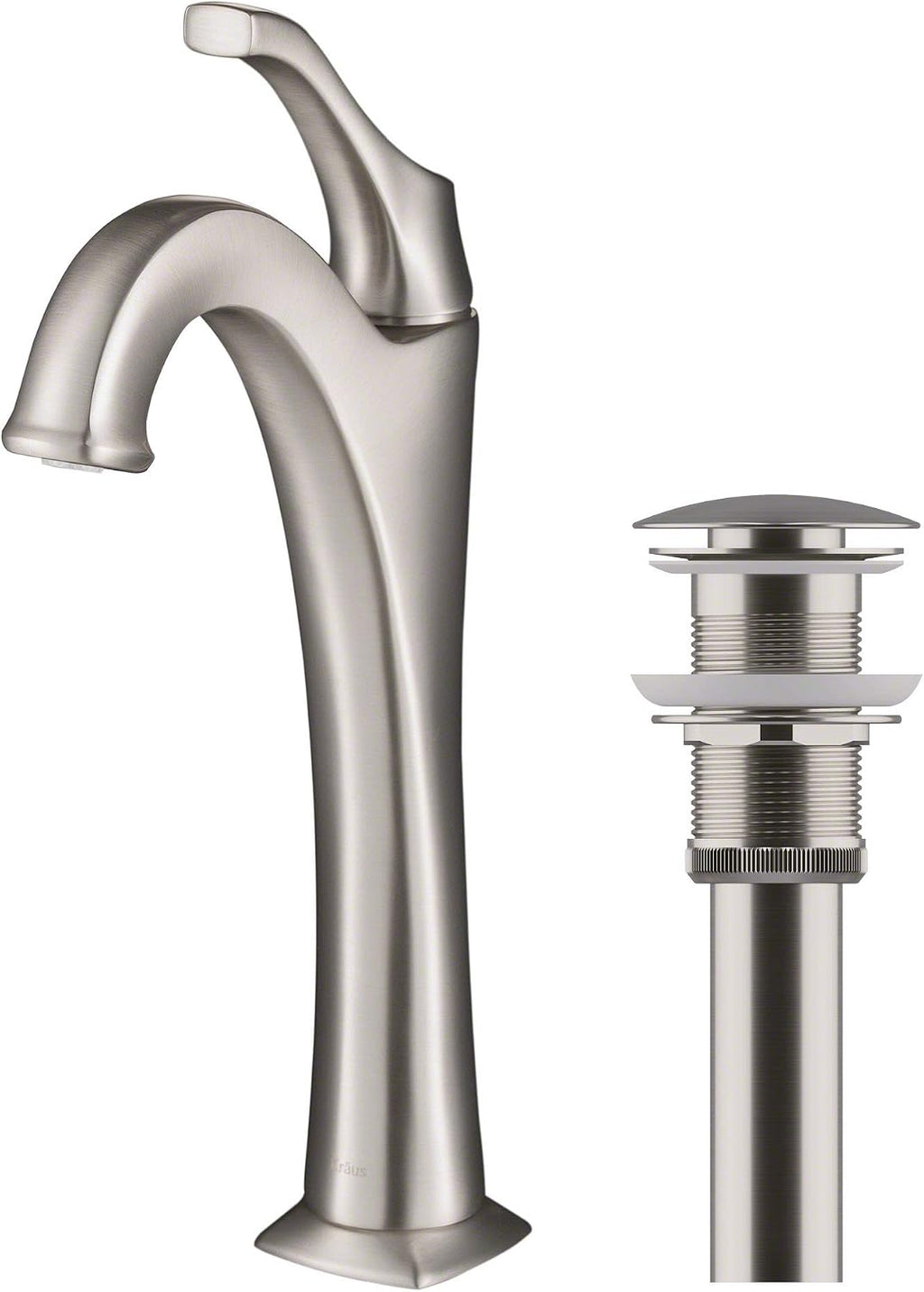 Kraus KVF-1200SFS Arlo Bathroom Faucet, Spot Free Stainless Steel