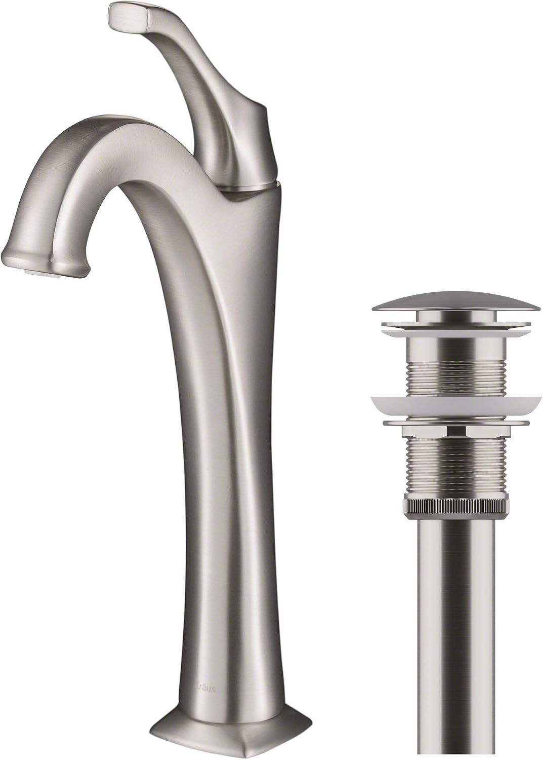 Kraus KVF-1200SFS Arlo Bathroom Faucet, Spot Free Stainless Steel