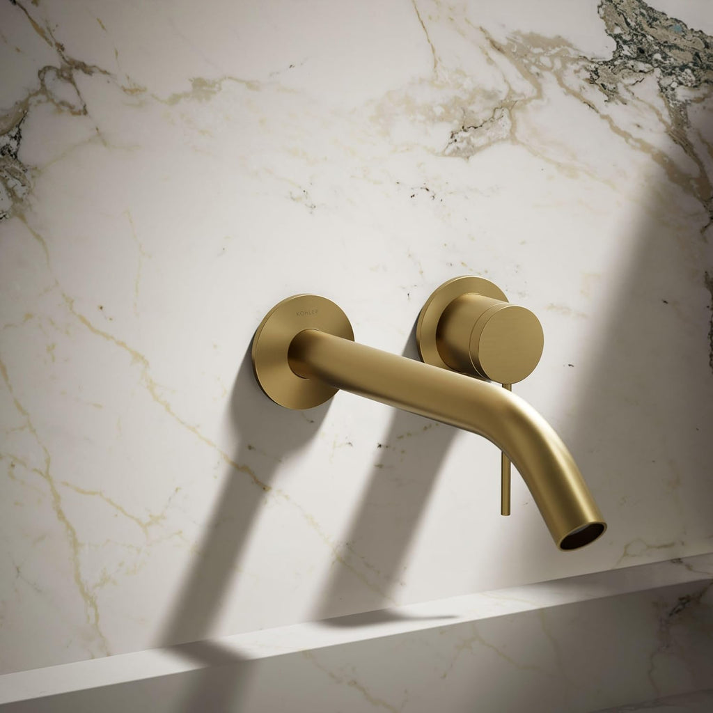Kohler 77980-4A-2MB Components® Wall-Mount Bathroom Sink Faucet Handle, Vibrant Brushed Moderne Brass