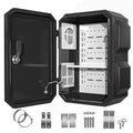 Outdoor Electrical Box, Cold-Rolled Steel Plate, Aluminum Alloy Back Beam, One-Piece Ventilation Design, IP65 Waterproof, Wall/Pole Mounted (15.7' x 12' x 8')