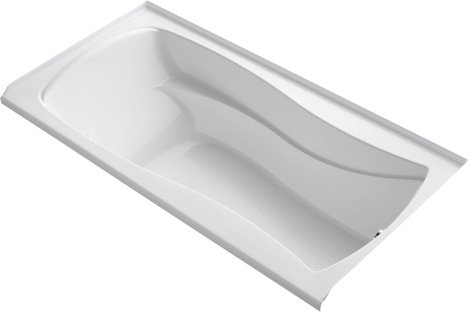Kohler K-1259-R-0 Alcove Acrylic Bathtub w/Tile Flange & Drain White
