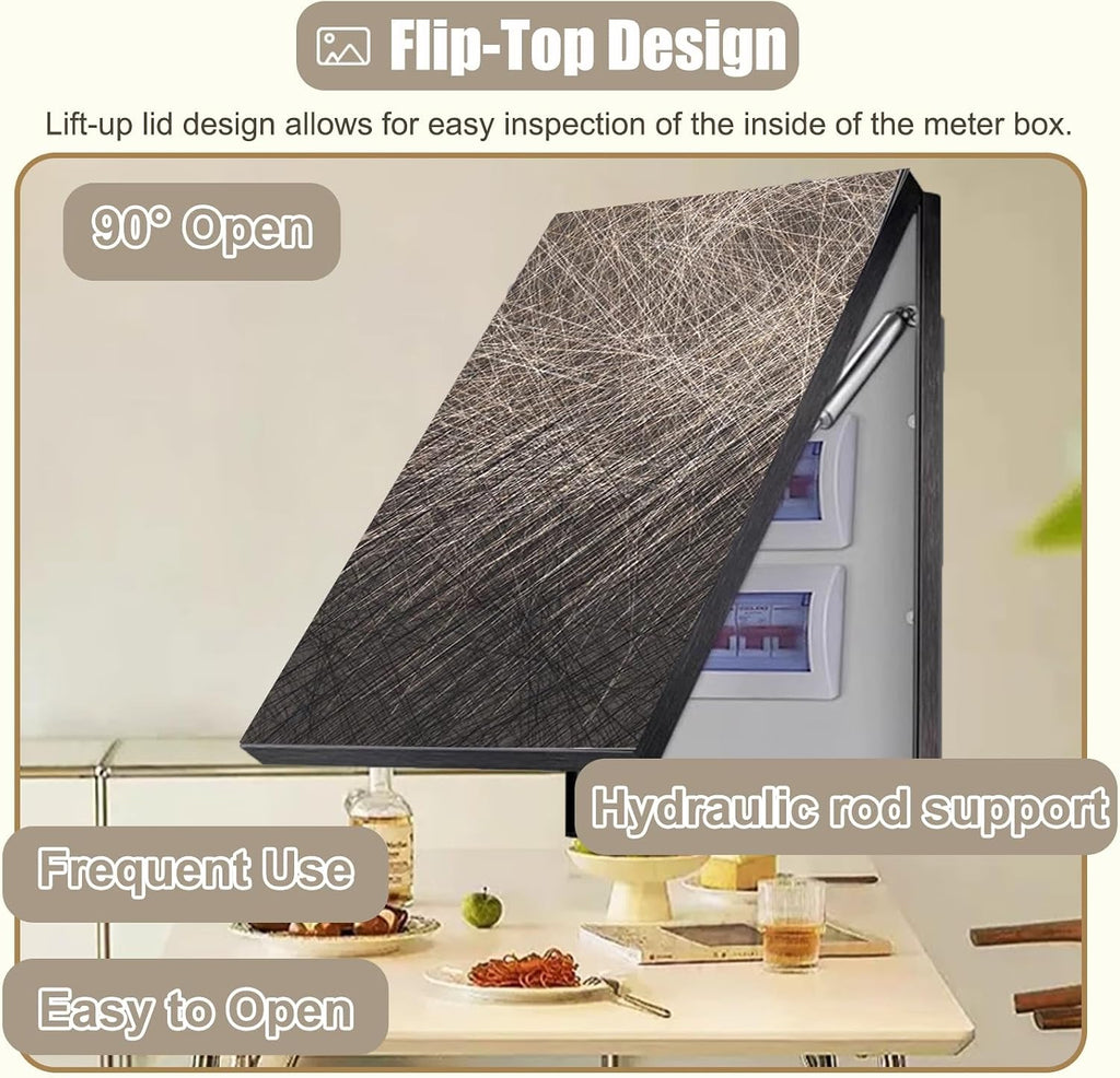 Vertical Electrical Panel Cover for Hide Wall, Homeline Breaker Box Cover for Decorate & Hide Alarm Electric Panel, Outdoor Distribution Box Cover(J,50x60cm(19 3/4x23 5/8'))