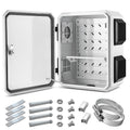 Outdoor Electrical Box, Cold-Rolled Steel Plate, Aluminum Alloy Back Beam, One-Piece Ventilation Design, IP65 Waterproof, Wall/Pole Mounted (17.7' x 13.8' x 7.9')